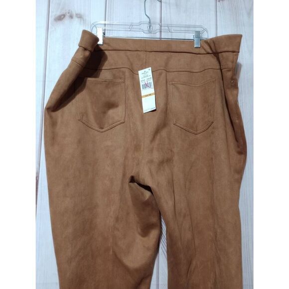 Ruby Rd Pants Ladies 3x‎ Gold Velour Jeggings - Picture 4 of 6